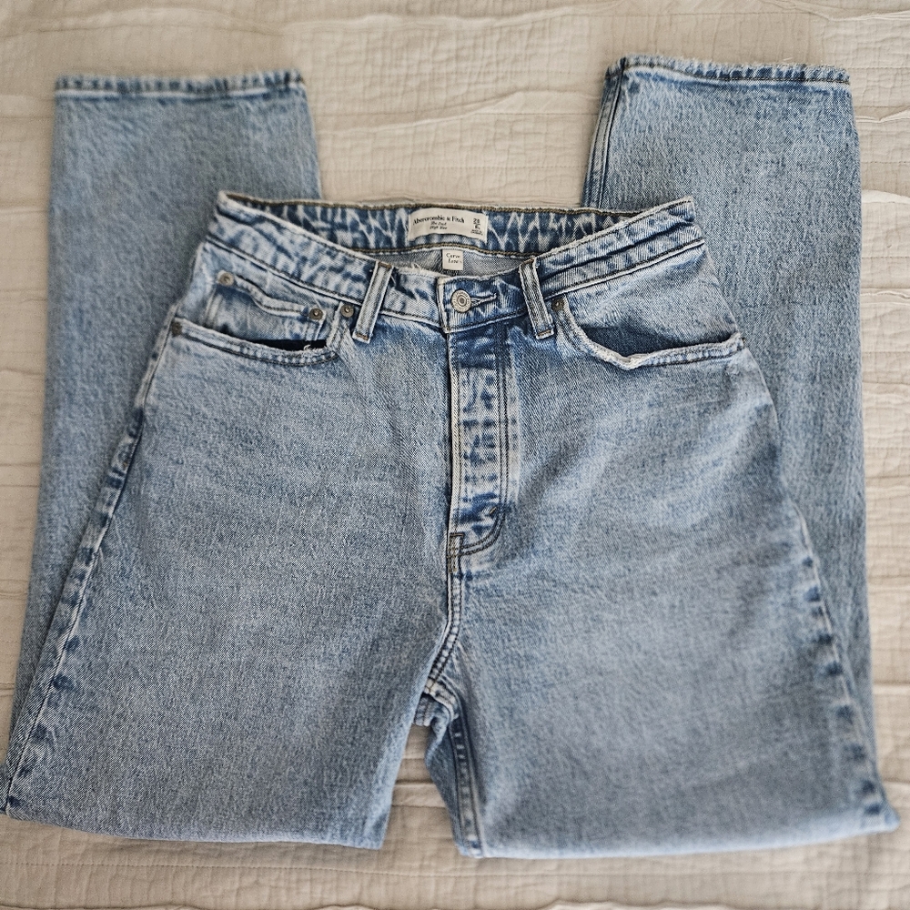 Abercrombie & Fitch Curve Love High Rise Dad Jean | Size 28/6s